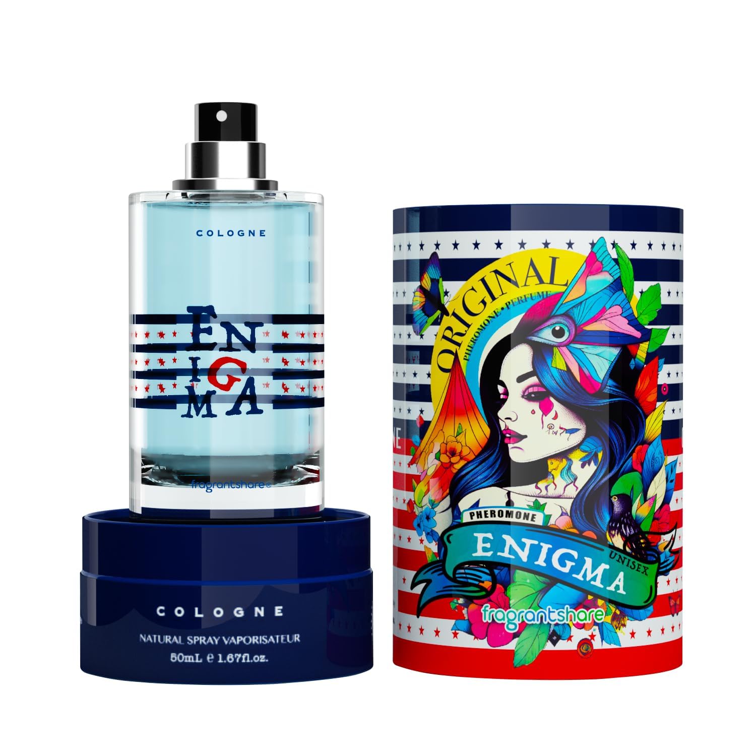 FragrantShare Colonia para hombres y mujeres EDP Perfume para Enigma Aceite de Feromonas Original Fragancia -1.67 oz (1.7 fl oz)