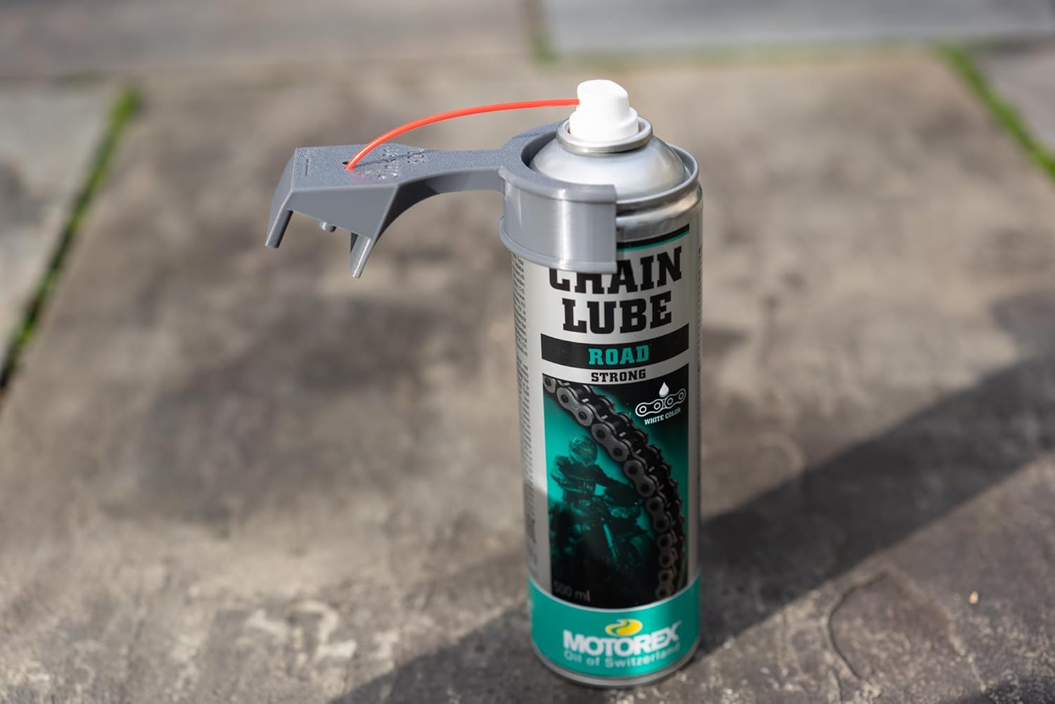 Engrasador de cadena de motocicleta tamaño de cadena 428 (H) compatible con protector de cadena máximocera, Silkolene, Motorex, WD-40