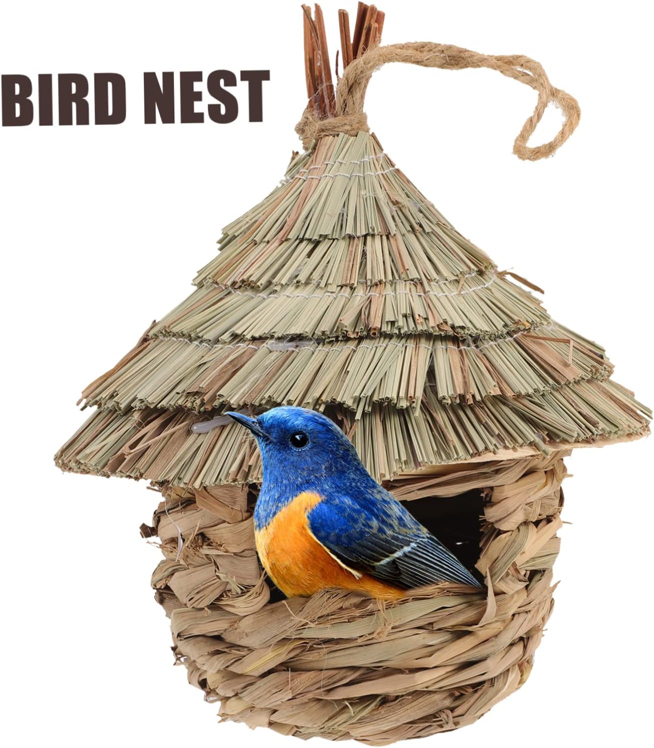 POPETPOP Piel de pájaro, casa de ardilla, jaula de palomas, accesorios para hámster, casas de colibríes, jaulas colgantes para pájaros, casa de