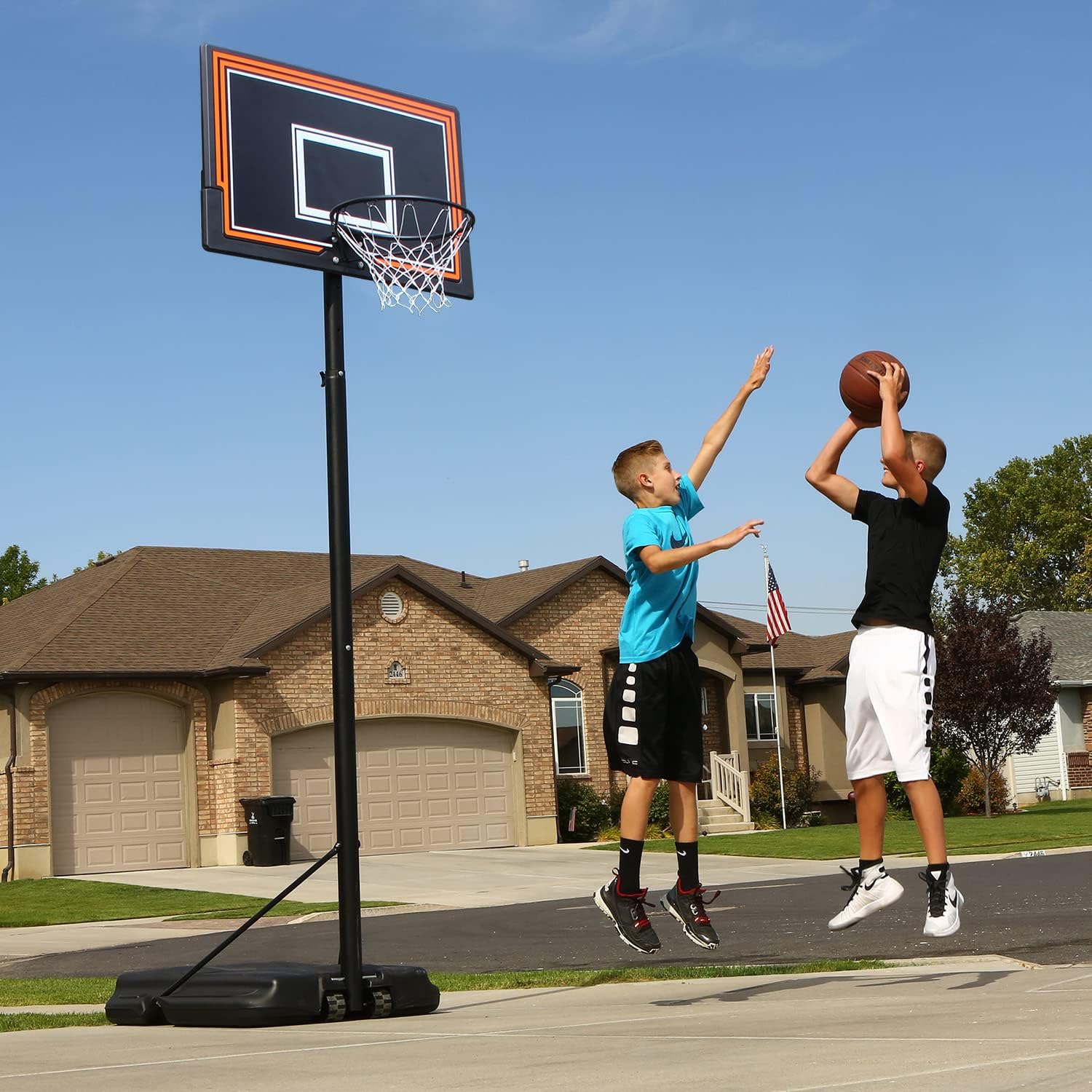 Aro de baloncesto, portería de baloncesto de 7 a 10 pies, altura ajustable, portátil, tablero de baloncesto para interiores para niños,