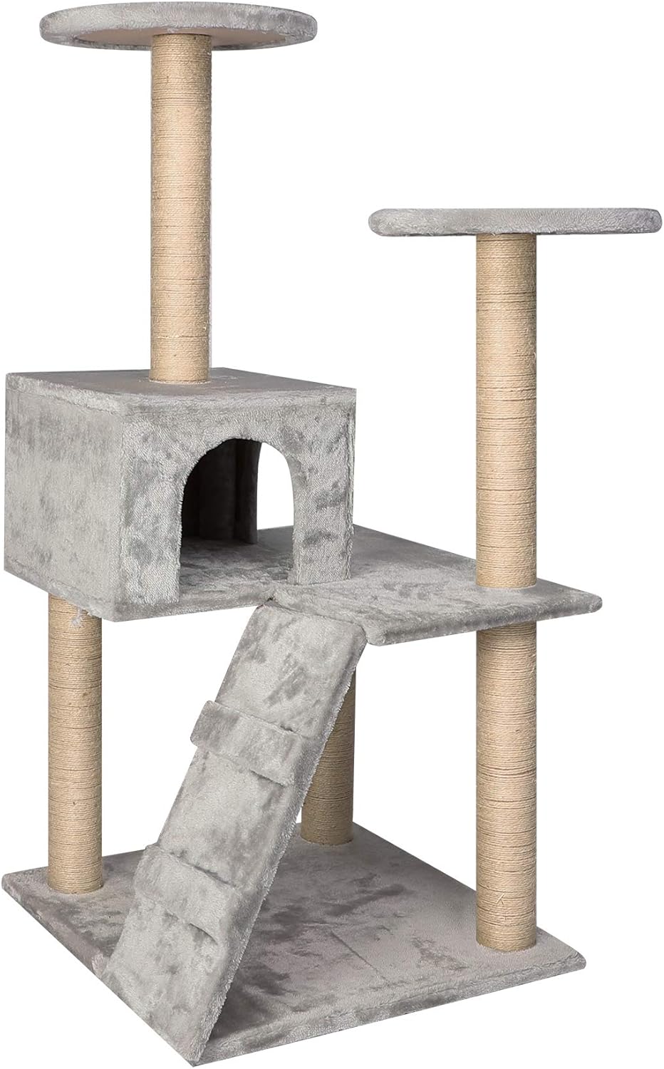 Cat Tree Condo – Muebles para mascotas, torre de actividades para gatitos de varios niveles, casa de juegos con postes rascadores de sisal (estilo 6)