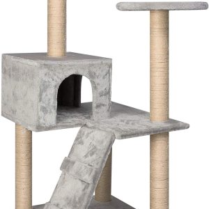 Cat Tree Condo – Muebles para mascotas, torre de actividades para gatitos de varios niveles, casa de juegos con postes rascadores de sisal (estilo 6) Cat Tree Condo – Muebles para mascotas, torre de actividades para gatitos de varios niveles, casa de juegos con postes rascadores de sisal (estilo 6)