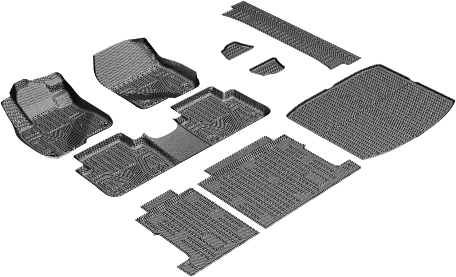 WORFRIL Alfombrillas compatibles con Honda CRV 2017-2022, juego completo CR-V impermeable 3D, forro de carga antideslizante para todo tipo de clima