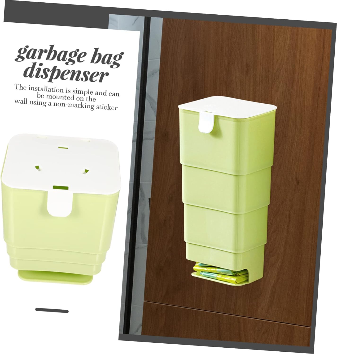 Caja de almacenamiento de bolsa de basura Bolsa de pared plegable PP