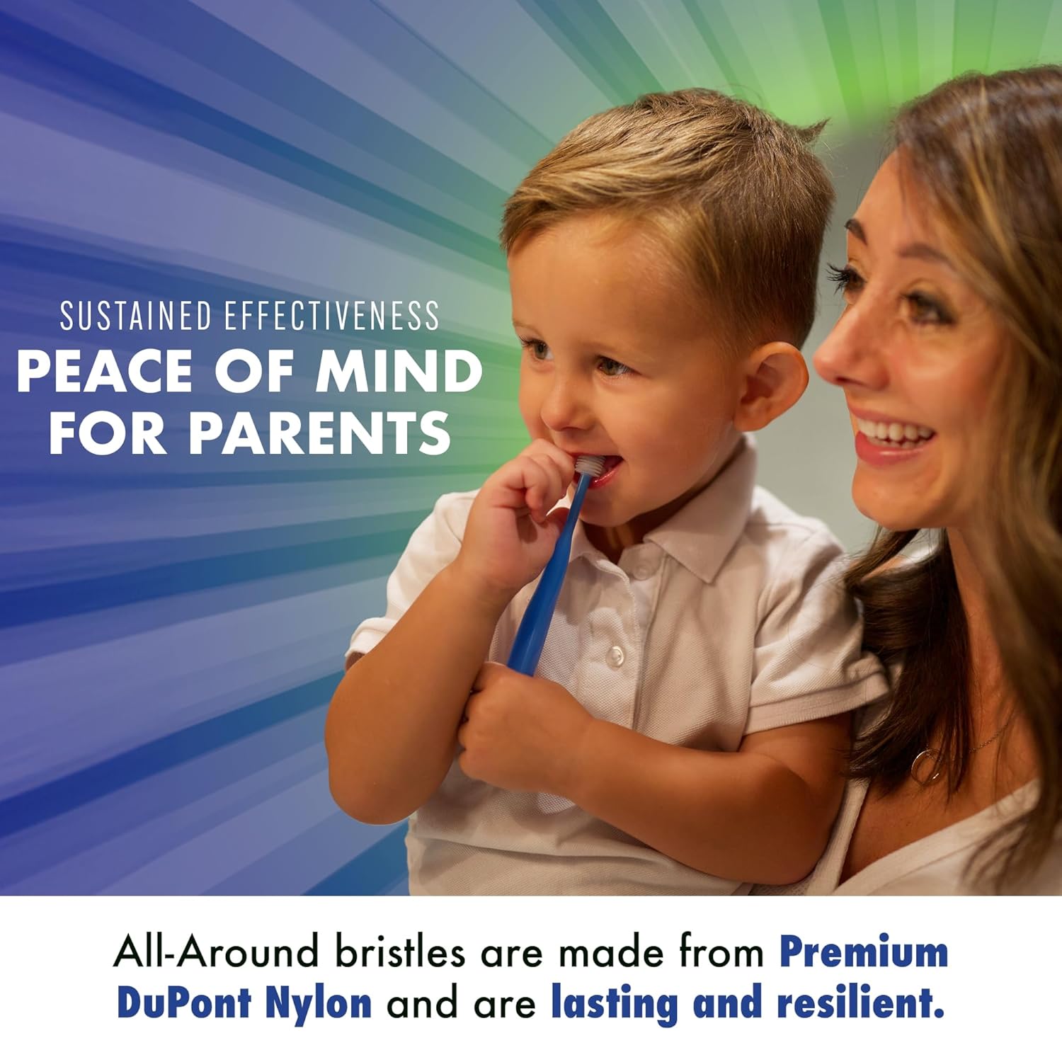 Brilliant Oral Care – Cepillo de dientes para niños con cerdas suaves y cabeza redonda, para un niño aprobado, fácil de usar, boca limpia, edades de