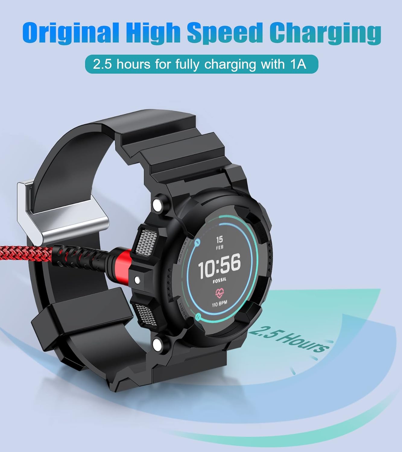 sweguard Cable de carga Garmin Watch de 4 pies compatible con Garmin Fenix 5 5S 5X 6 6S 6X Plus Pro 7 7S 7X, Forerunner 945 45 45S 245 Music,