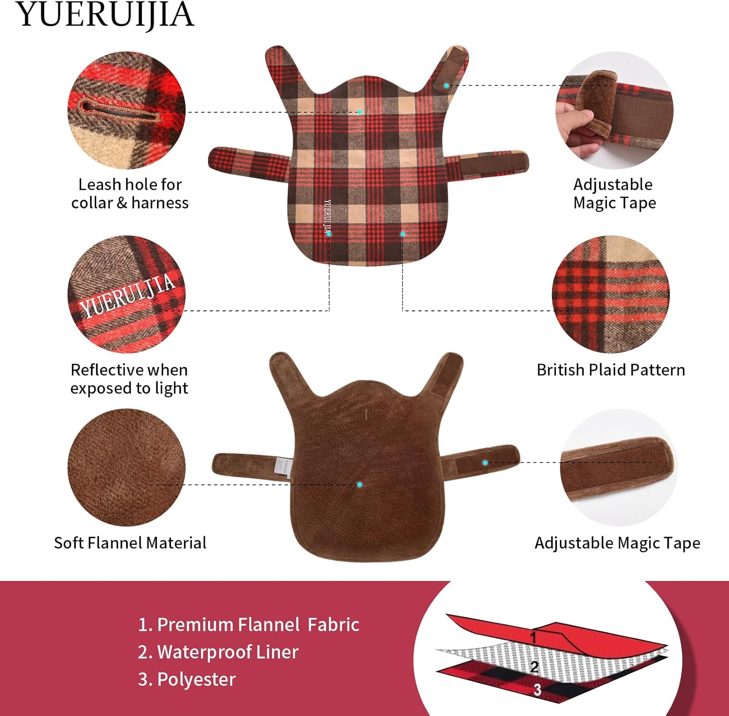 Abrigo de invierno para perro, chaqueta para perro, chaqueta de franela, impermeable, resistente al viento, ropa cálida para perro, abrigo de estilo