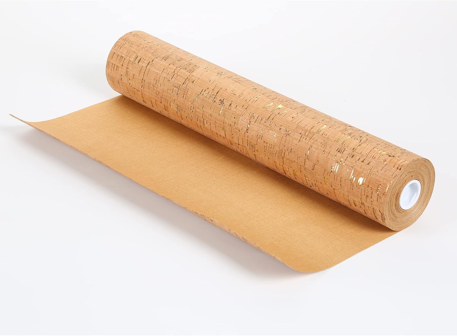 VISUAL CORK Tela de corcho fina por yarda Tela de tapicería de piel sintética ecológica 17 pulgadas × 362 pulgadas (16.9 in × 362.2 in)