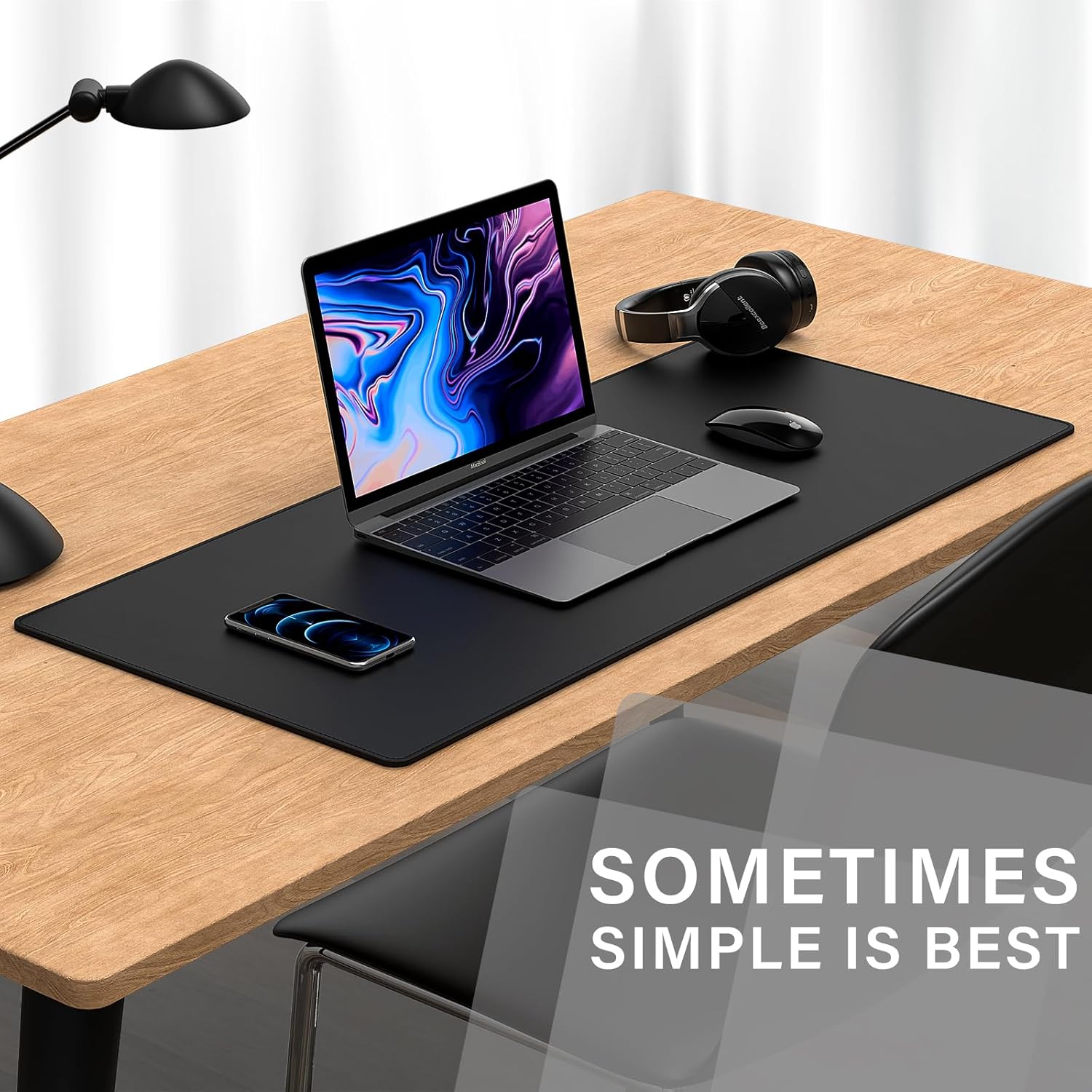 Alfombrilla de mouse grande para juegos con base de goma antideslizante, alfombrilla de escritorio impermeable para escritorio, almohadilla de