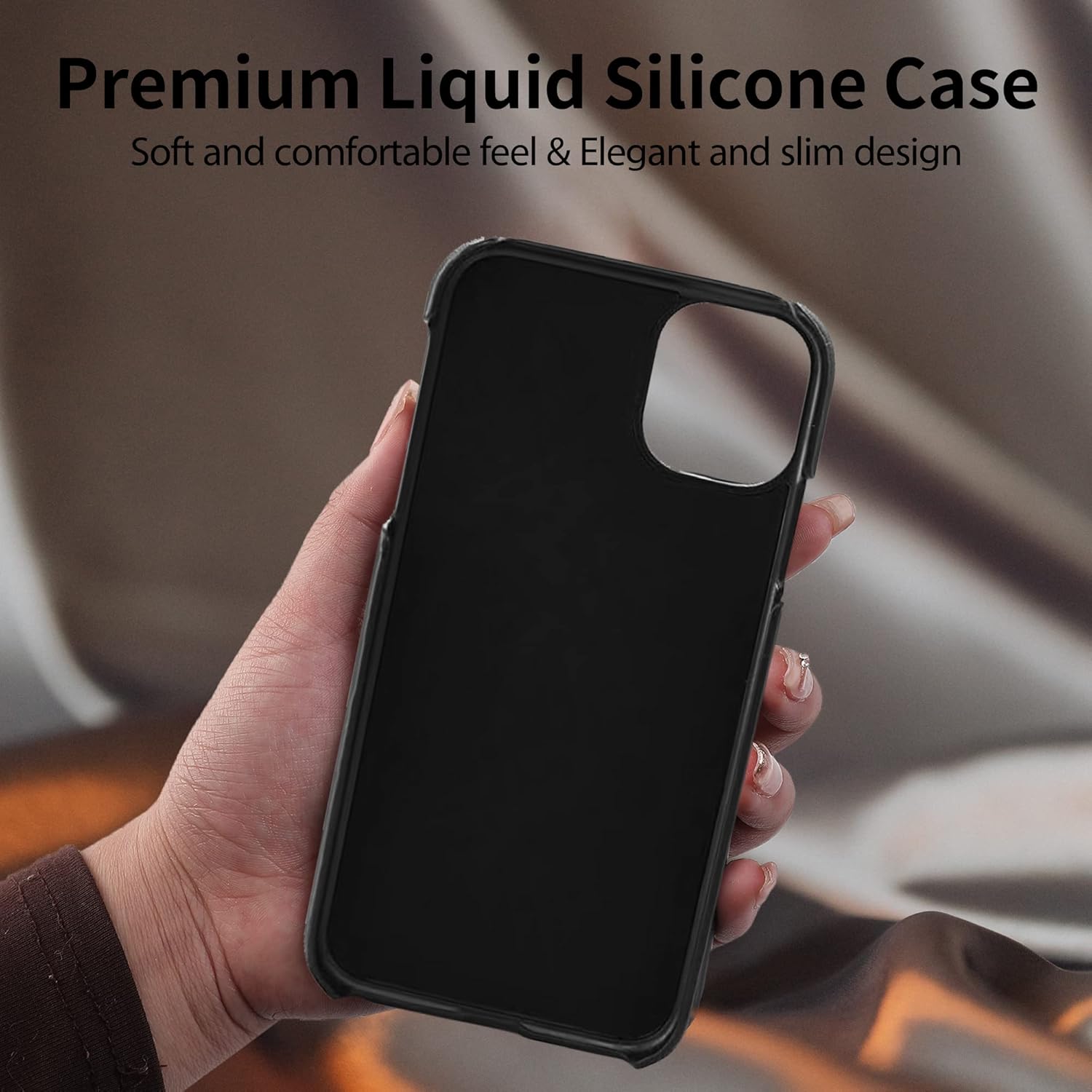 Funda acolchada para teléfono, compatible con iPhone 11, diseño bonito antiarañazos, material suave al tacto, funda protectora 3D a prueba de