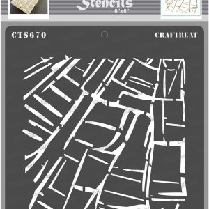 CrafTreat Plantillas de diario de arte para pintar sobre madera, mapa de la ciudad, 6 x 6 pulgadas, plantilla de grietas para pintura de tela, CrafTreat Plantillas de diario de arte para pintar sobre madera, mapa de la ciudad, 6 x 6 pulgadas, plantilla de grietas para pintura de tela,