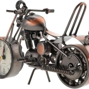 FOMIYES Decoración de la motocicleta Figura de la motocicleta reloj despertador de mesa Retro clásico hecho a mano de hierro forma de motocicleta FOMIYES Decoración de la motocicleta Figura de la motocicleta reloj despertador de mesa Retro clásico hecho a mano de hierro forma de motocicleta