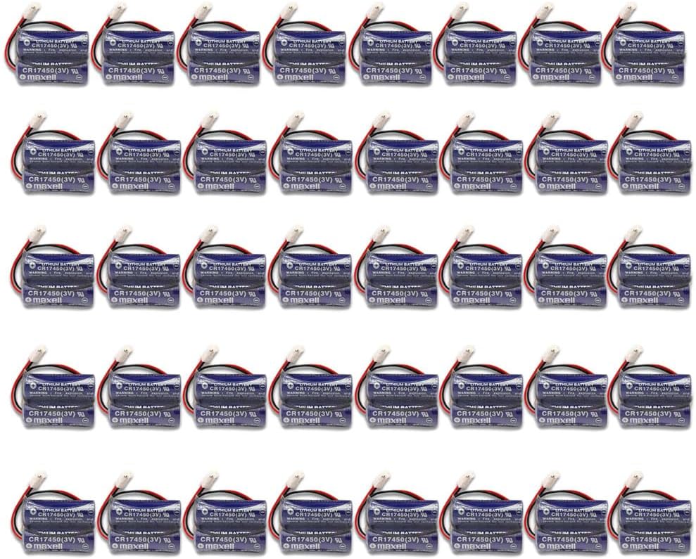 (40 Count) 2CR17450-2WK27  D80UB016170 3V 2600mAh Battery Pack for Mazak 2CR17450 3V Battery