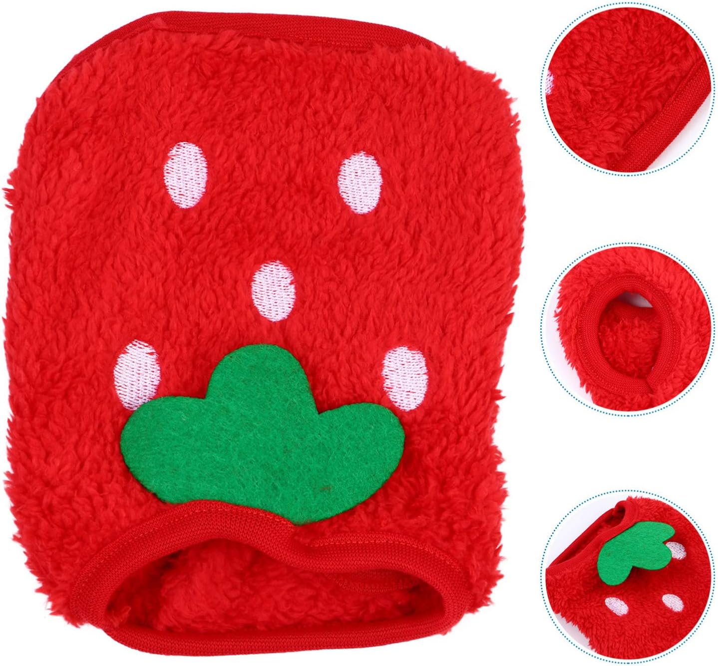 POPETPOP Trajes de conejillo de indias  Ropa de conejo de forro polar cálido para invierno, suéter de conejo, cobaya, chaleco cálido, chaleco de