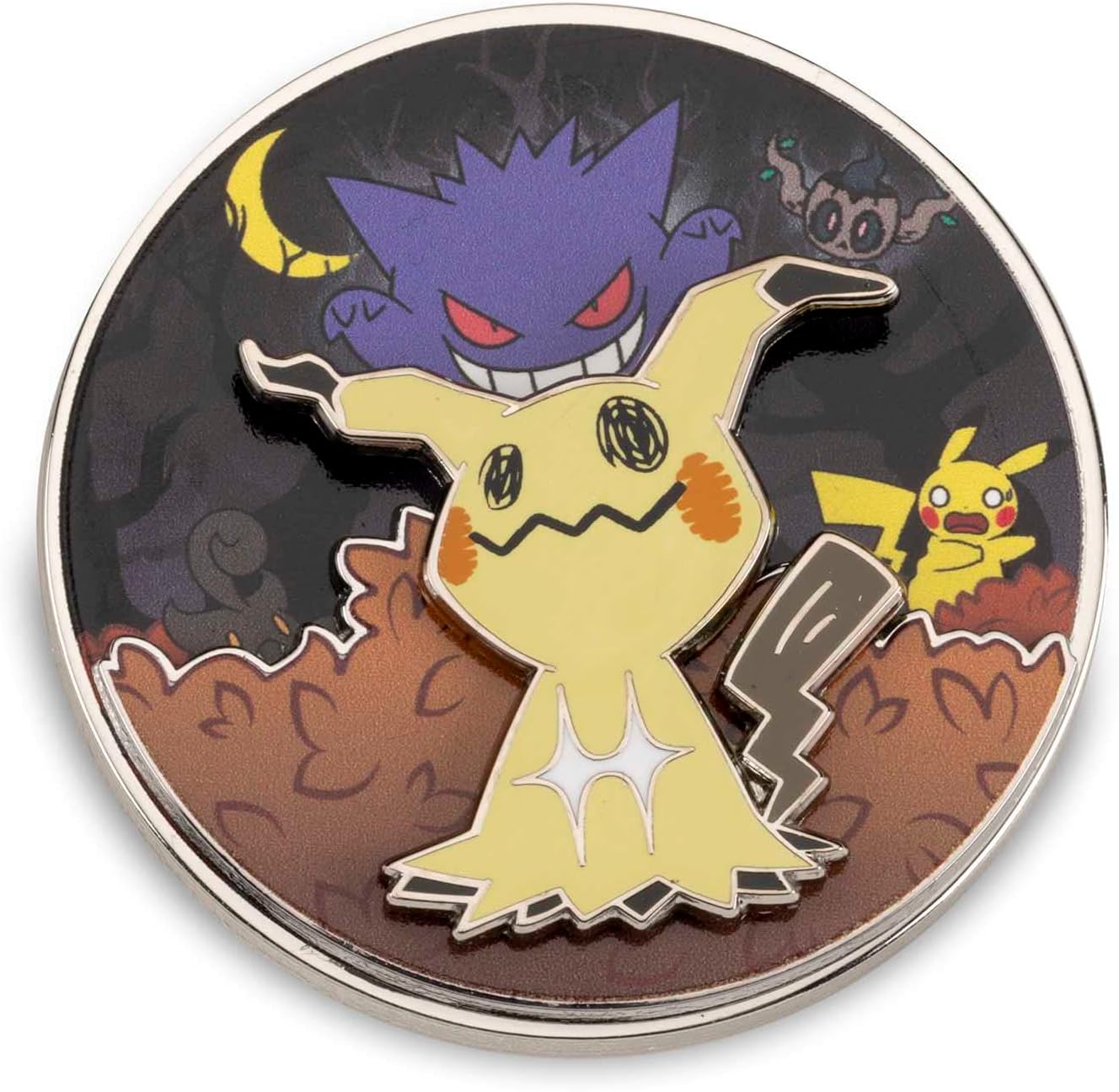 Pokémon Center Mimikyu Hojas de otoño Pokémon Spinning Escenas Pin