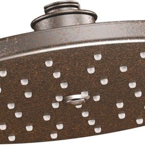 Moen S112, cabezal de regadera fijo de 2,5 GPM, función única de lluvia en la cabeza con tecnología de inmersión, S112ORB Moen S112, cabezal de regadera fijo de 2,5 GPM, función única de lluvia en la cabeza con tecnología de inmersión, S112ORB