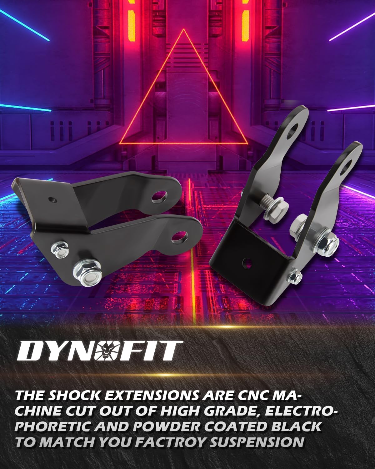 dynofit Extensores de choque de 3 a 5 pulgadas para Chevy Silverado y GMC Sierra C1500, soportes de choque de caída de montaje trasero compatibles