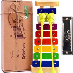 Xilófono para niños mejor regalo de cumpleaños y día festivo para tus pequeños músicos, juguete musical con mazos seguros para niños, instrumento Xilófono para niños mejor regalo de cumpleaños y día festivo para tus pequeños músicos, juguete musical con mazos seguros para niños, instrumento
