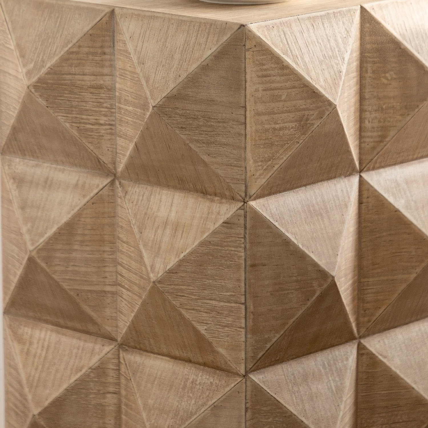 Mesa de centro cuadrada grande con forma de diamante, mesa de centro de bloque, mesa de centro de madera con 2 cajones para sala de estar (mesa