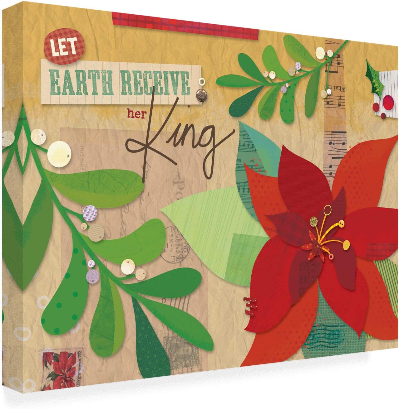 Trademark Fine Art, 14×19 Poinsettias 3 de Holli Conger