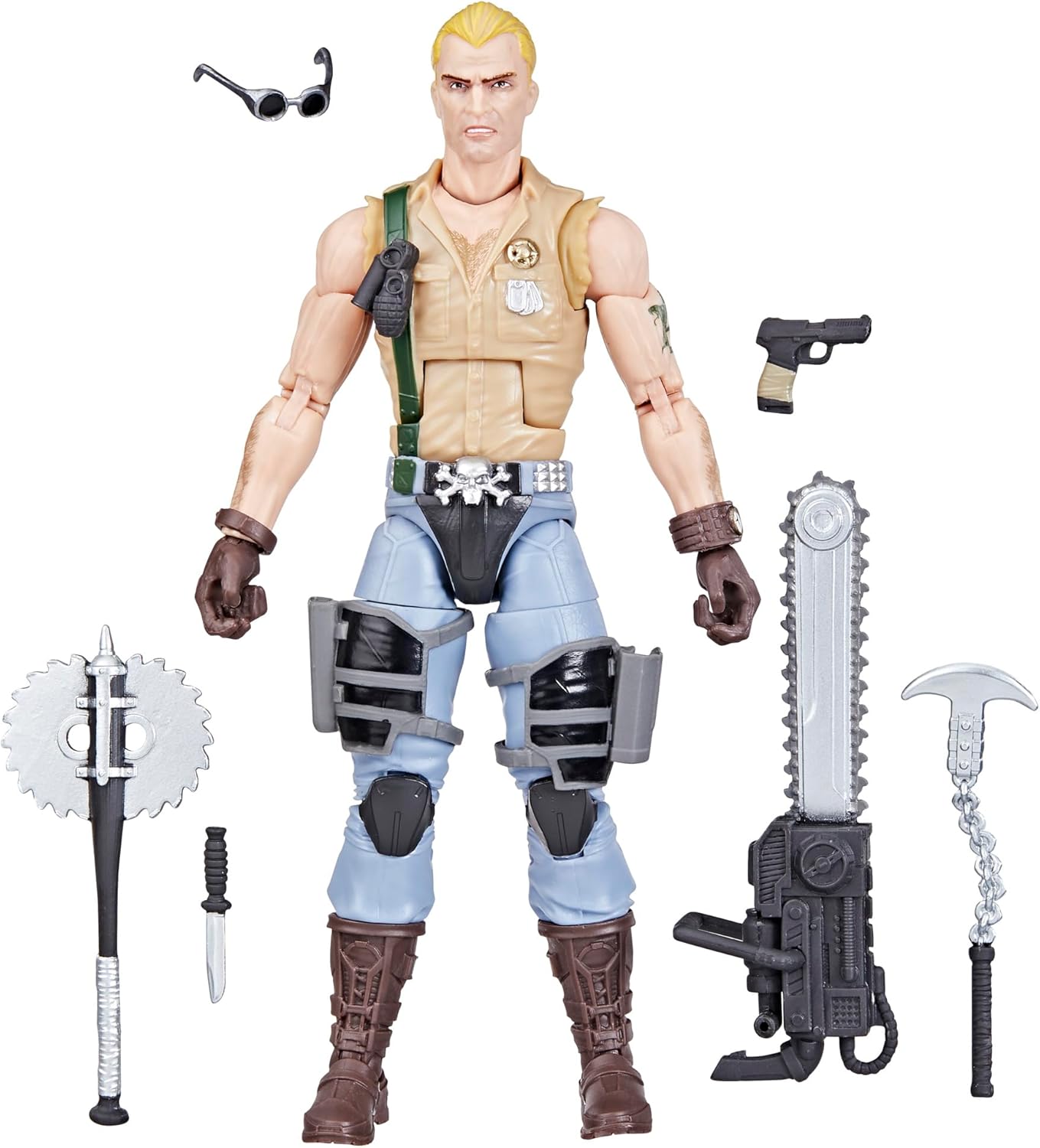 G.I. Joe Classified Series Dreadnok Buzzer, figura de acción coleccionable, 106, figuras de acción de 6 pulgadas para niños y niñas, con 6 piezas de