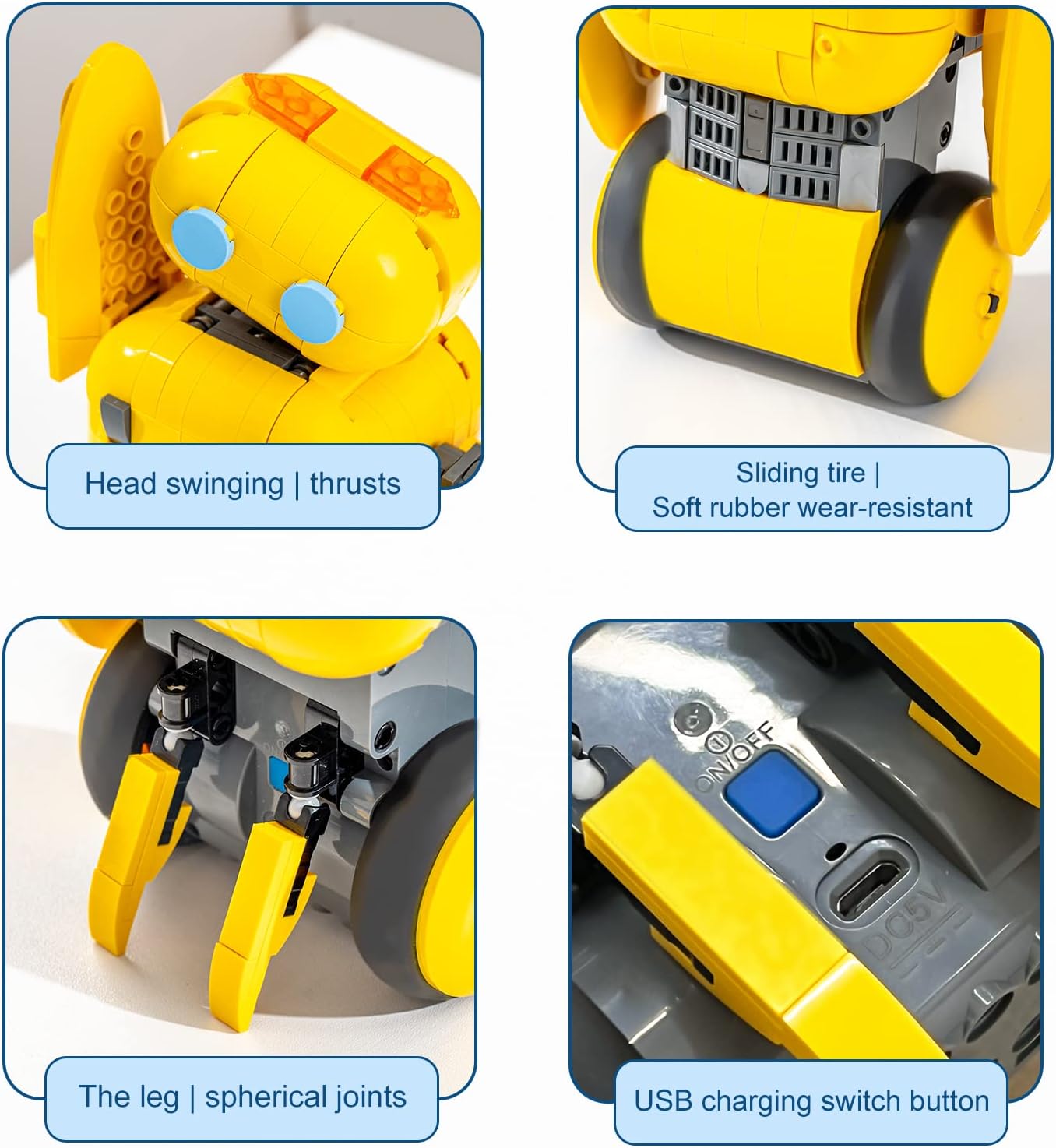 Mould King STEM Projects Robots Juguetes de construcción para niños, kit de robot RC con función de codificación simple, proyectos STEM para niños