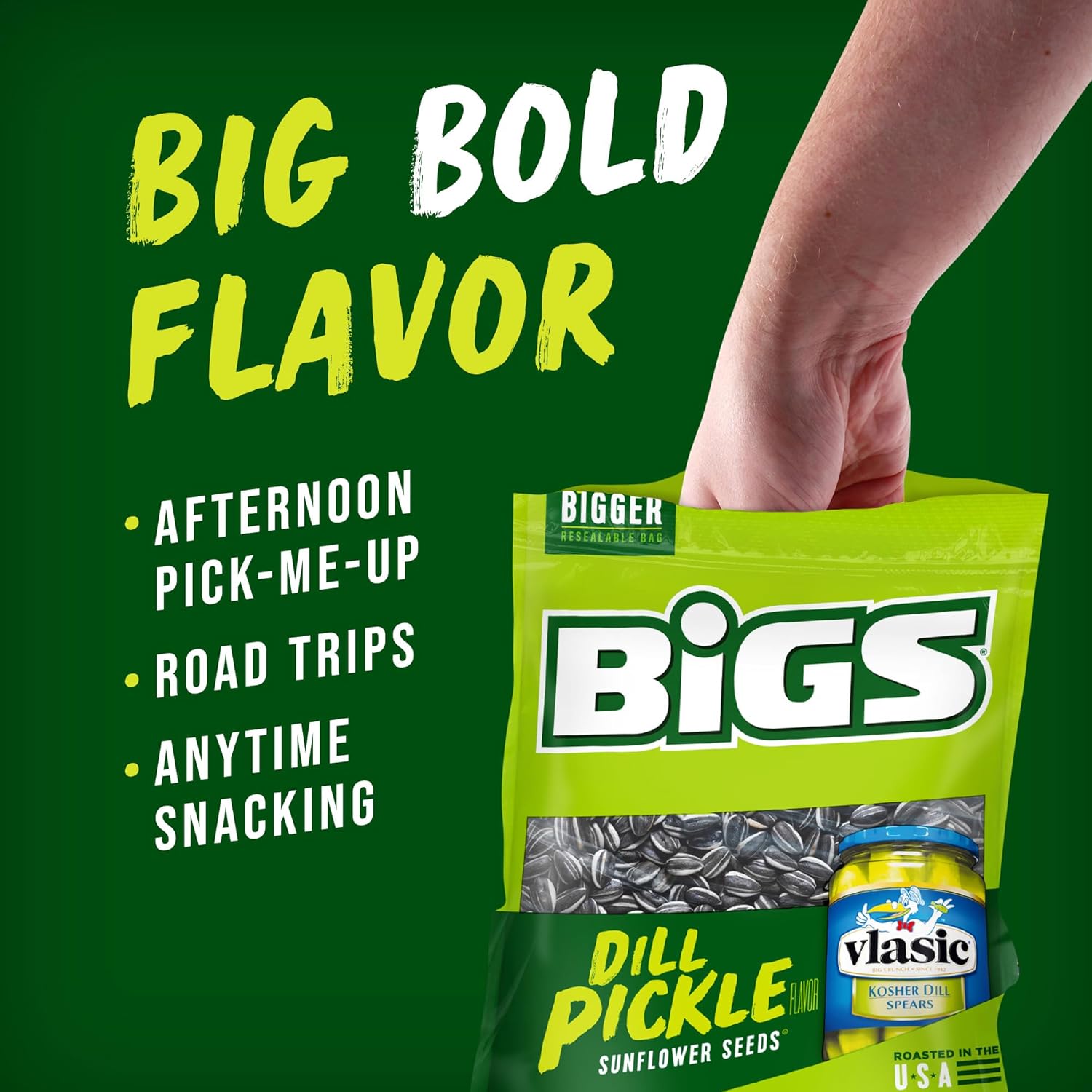 bigs vlasic de eneldo Pickle semillas de girasol, 16-Ounce Bolsa