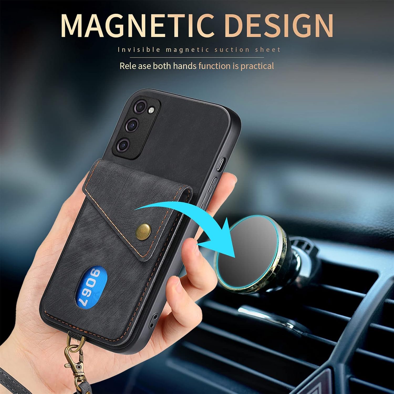 Asuwish Funda de teléfono para Samsung Galaxy S20 FE 5G 6.5 pulgadas Funda tipo cartera con protector de pantalla de vidrio templado y soporte para