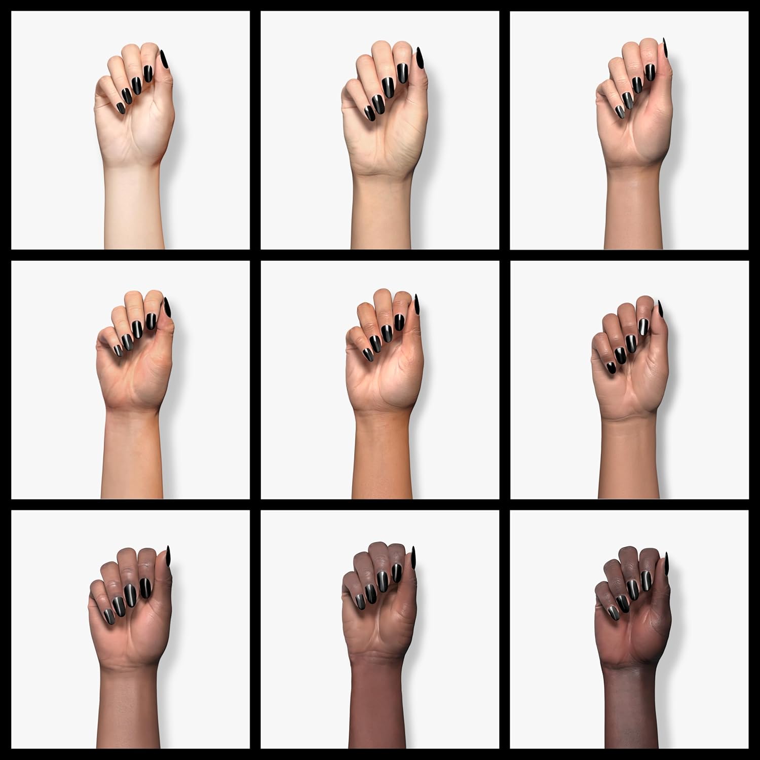 KINGMAS Esmalte de uñas de gel negro, 1 unidad de 0.5 fl oz (0.5 fl oz) para remojar arte de uñas, salón de manicura, lámpara de uñas de gel,