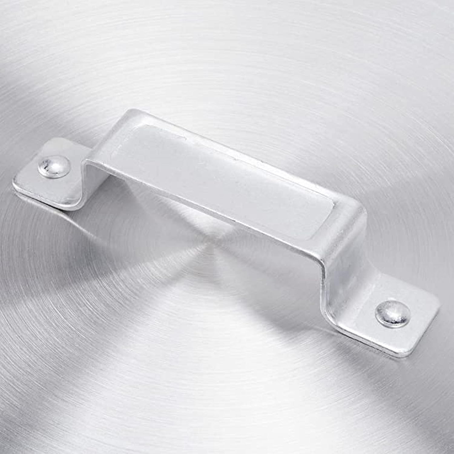 Tapa de olla de aluminio de 24 cuartos de galón de 13-12 pulgadas de diámetro x 1-14 pulgadas de altura- Cubierta multiusos para ollas de sopa de