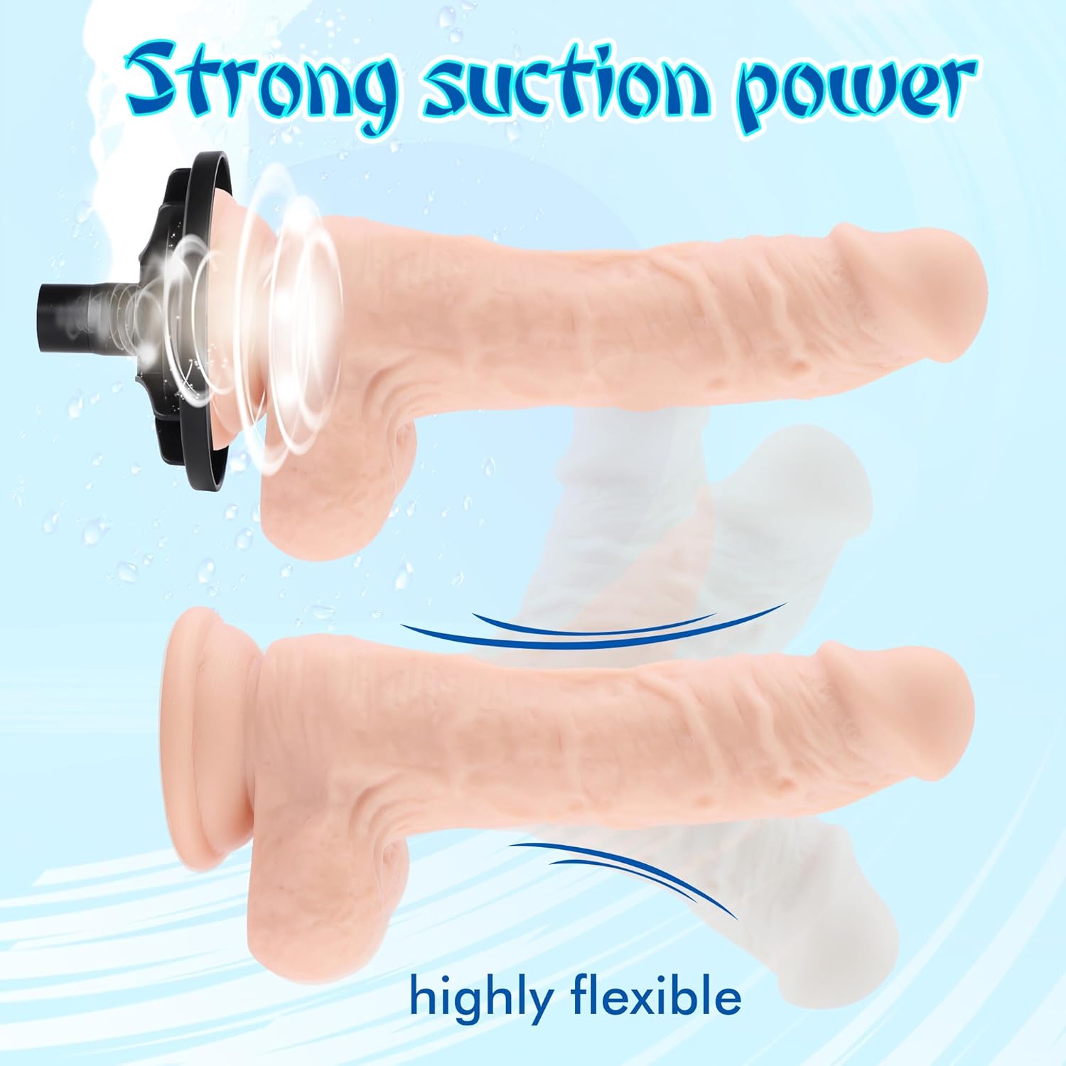Auxfun Máquina de empuje sexual automática con masturbador, juguete para adultos para hombres y parejas con ventosa de 3.5 pulgadas y enormes