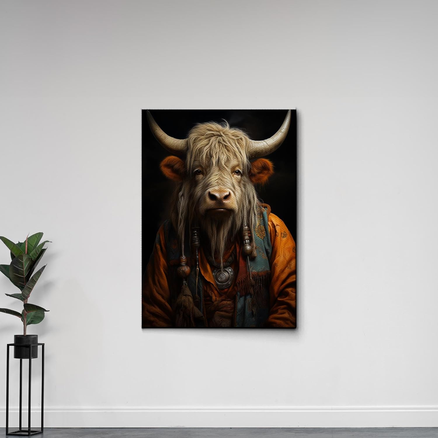 printable wall art, aesthetic room decor, fireplace mantel art, nursery wall decor, yak printing art, yak