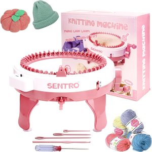 YIMORIA SENTRO – Máquina de tejer de 48 agujas con contador de filas, máquinas de tejer inteligentes rotativas para adultos y niños, calcetines de YIMORIA SENTRO – Máquina de tejer de 48 agujas con contador de filas, máquinas de tejer inteligentes rotativas para adultos y niños, calcetines de