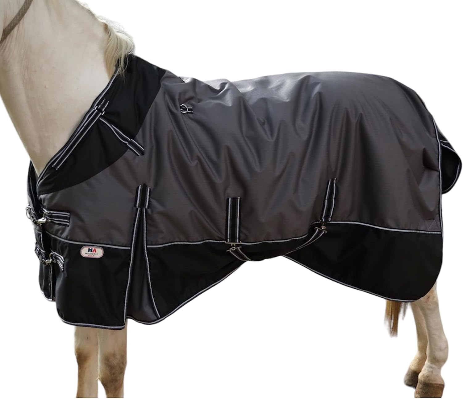 Majestic Ally Manta de nailon Ripstop 600 D con cobertura impermeable, pesada, resistente a la lluvia y a la intemperie, para otoño o clima frío en
