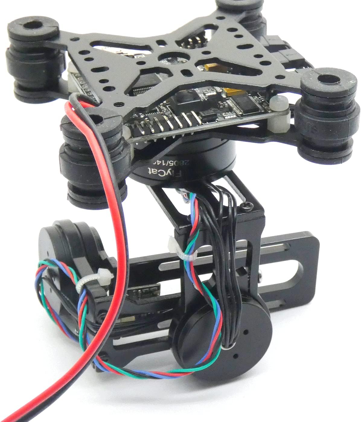 Cardán sin escobillas de 3 ejes para cámara FPV Drones de aluminio ligero CNC