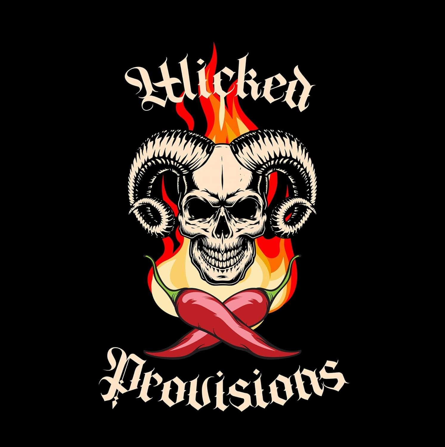 Wicked Provisions Hot Sauce Salsa picante de ajo verde asado El Pepe