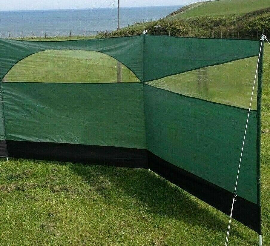 Cortavientos pantalla de privacidad para campamento, 5 paneles para jardín, playa, protección contra el viento, 5 pies de alto x 27.4 pies de largo
