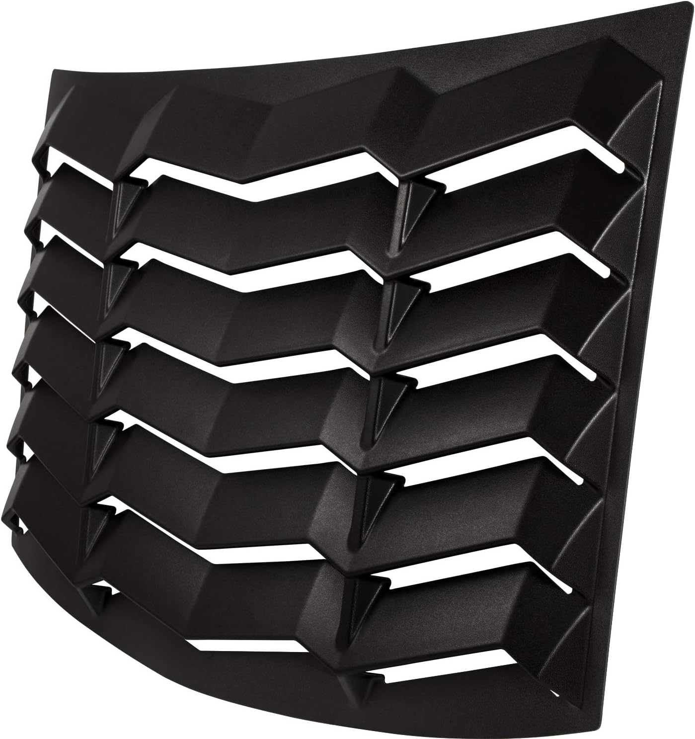 Persianas de ventana trasera para Chevrolet Chevy Camaro 2010 2011 2012 2013 2014 2015 ABS parabrisas cubierta de parasol estilo Lambo negro mate
