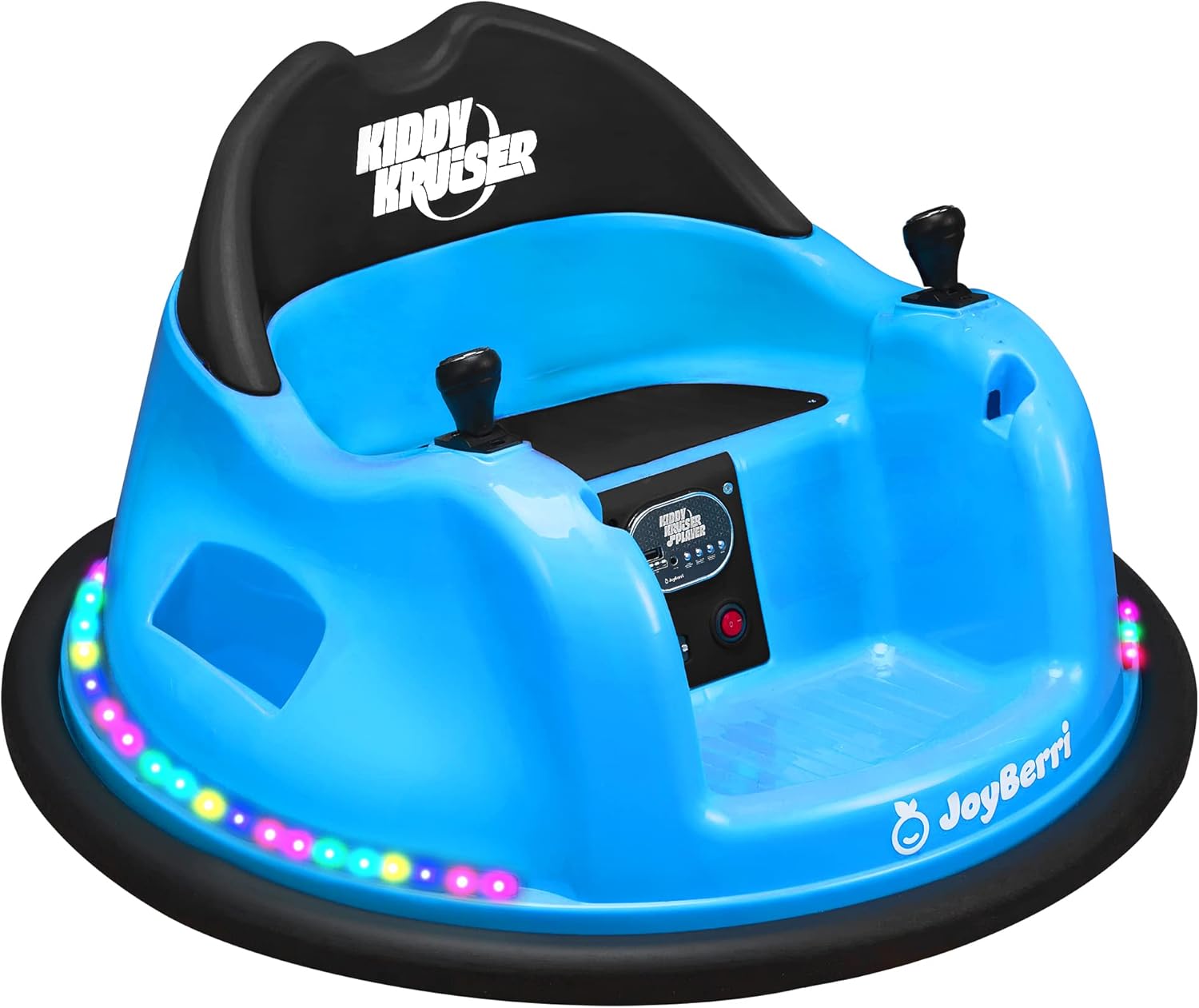 Coche de parachoques para niños pequeños, bebés y niños, auto eléctrico de parachoques con Bluetooth, música y control remotocertificado de