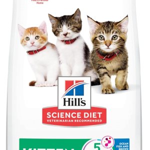Hill’s Pet Nutrition Science Diet Kitten Ocean Fish & Brown Rice Receta de alimento seco para gatos, bolsa de 7 libras Hill’s Pet Nutrition Science Diet Kitten Ocean Fish & Brown Rice Receta de alimento seco para gatos, bolsa de 7 libras