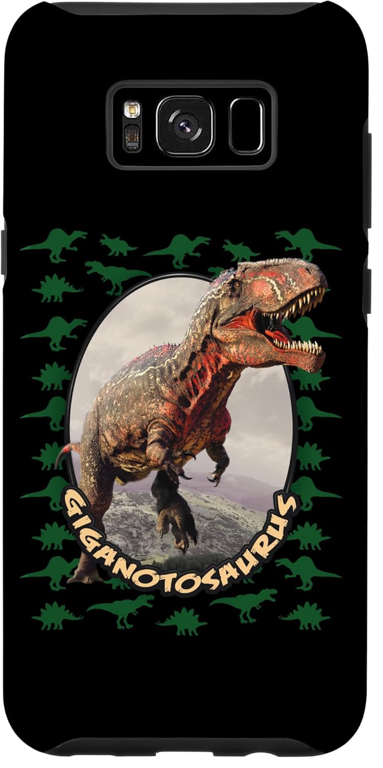 Galaxy S8+ Giganotosaurus Shirt Gift for Kids Dark Green Adult Dinosaur Case