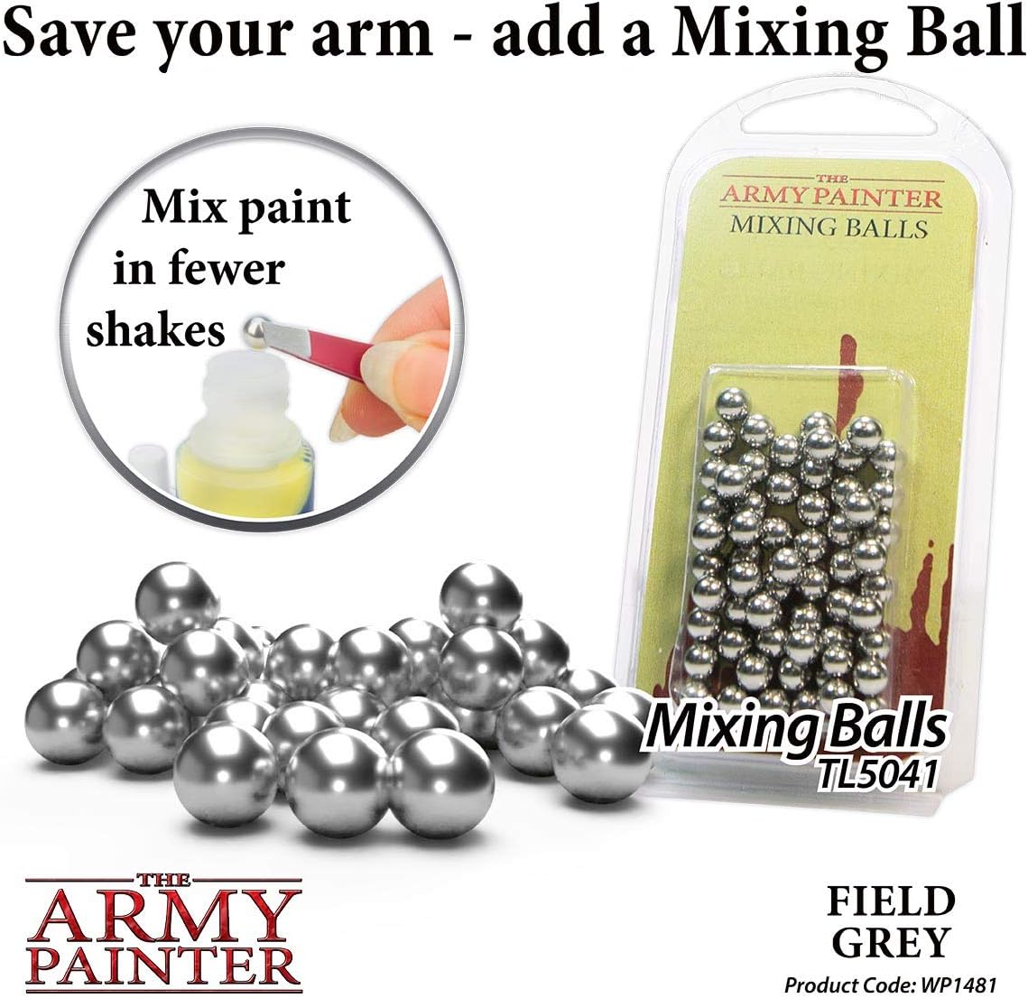 The Army Painter Field Grey Warpaint – Pintura acrílica no tóxica a base de agua muy pigmentada para juegos de rol de mesa, juegos de mesa y juegos