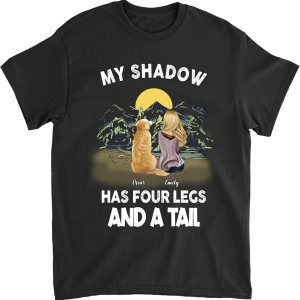 Gossby Camisa personalizada con texto en inglés A Girl & Her Dog para mujeres, amantes de los perros con nombres, 7 tamaños, 5 colores Gossby Camisa personalizada con texto en inglés A Girl & Her Dog para mujeres, amantes de los perros con nombres, 7 tamaños, 5 colores