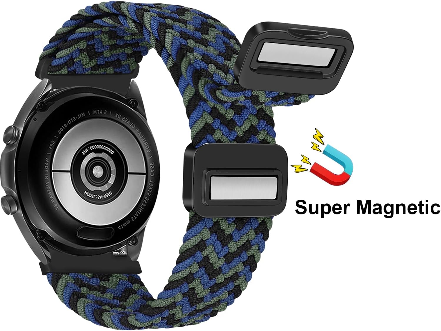 Correa de 0.787 in compatible con Samsung Galaxy Watch 4, 5 y 6 de 1.73 pulgadas, 1.57 pulgadas, 6 Classic de 1.73 pulgadas, 1.77 pulgadas, 5 Pro de