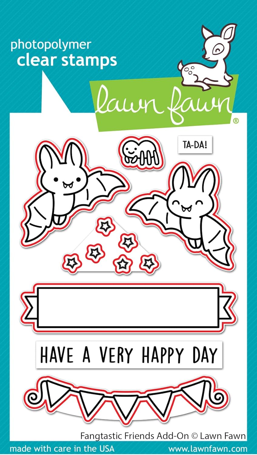 LAWN FAWN Fangtastic Friends – Troqueles de césped para manualidades
