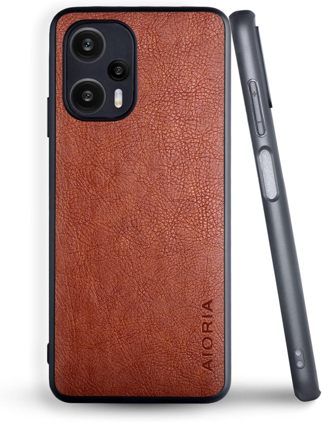 AIORIA Funda para Xiaomi Poco F5, 6.67 “Pantalla Premium PU Cuero Teléfono Cubierta Retro Diseño de Negocios Funda Protectora Completa para Xiaomi