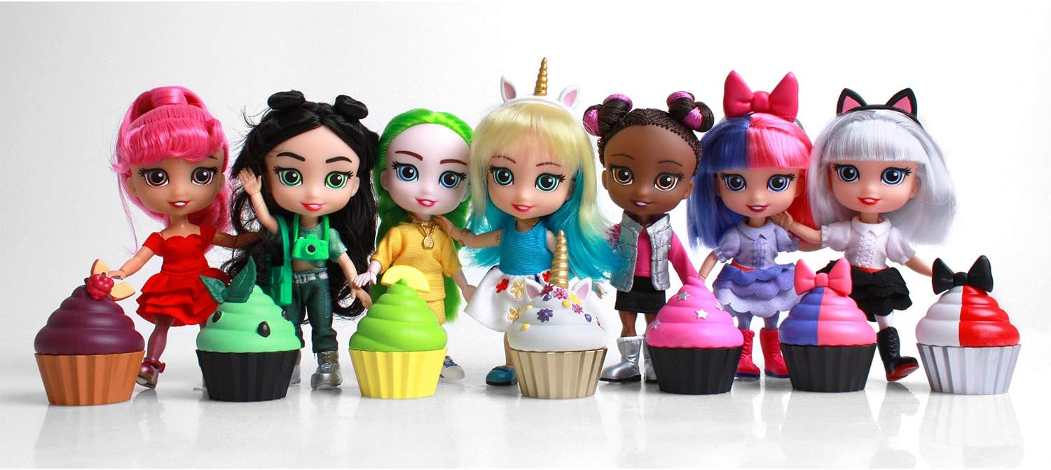 Loyal Subjects – for Keeps Sophia Girl with Cupcake Keepsake Hot Pink 5 figura de acción (red)