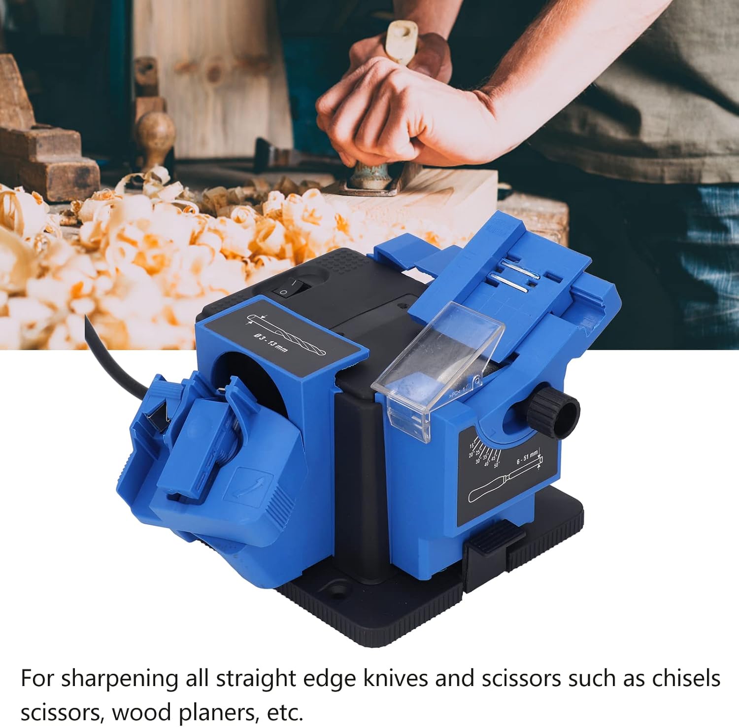 Afilador de tareas múltiples 65W Scissor Drill Amoladora eléctrica para el hogar Cortador eléctrico afiladora para moler