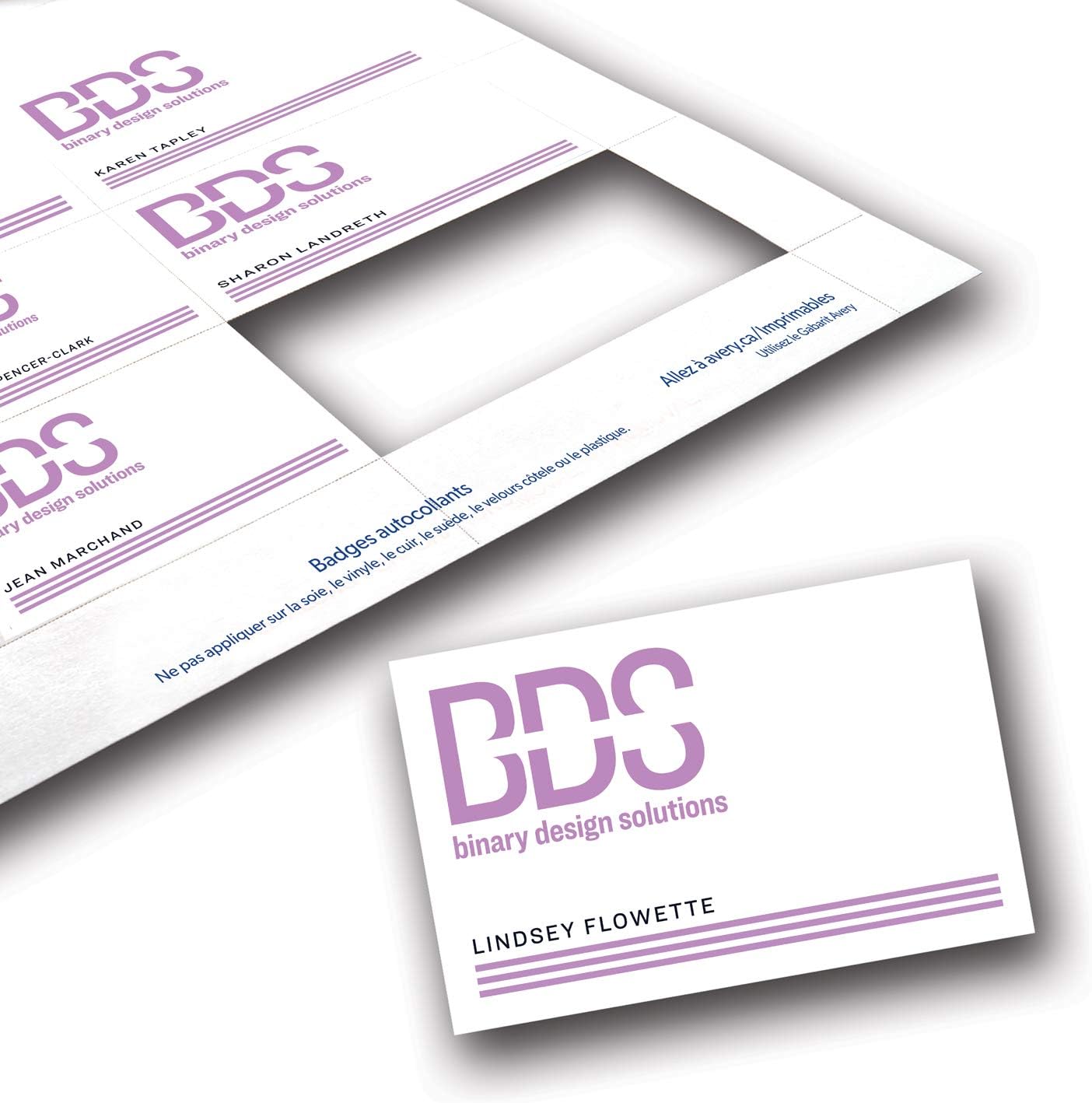 Avery Insertos personalizables para insignias de nombre, 2.25 x 3.5 pulgadas, blanco, 400 etiquetas de nombre imprimibles (5390) (paquete de 5)