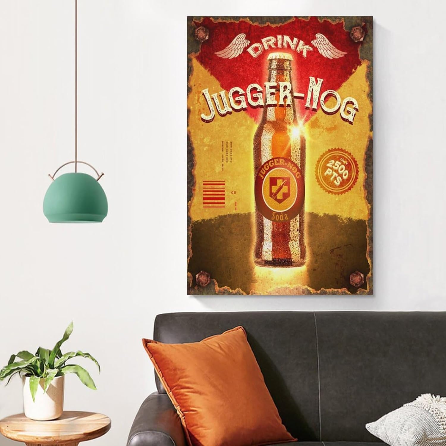Juggernog – Lienzo decorativo para pared, para sala de estar, hogar, dormitorio, decoración, pintura, 16 x 24 pulgadas